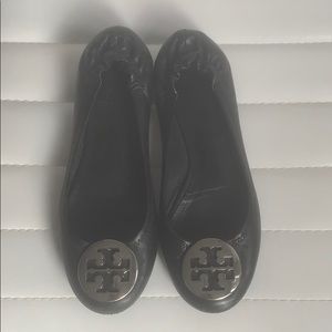 Tory Burch Black Flats